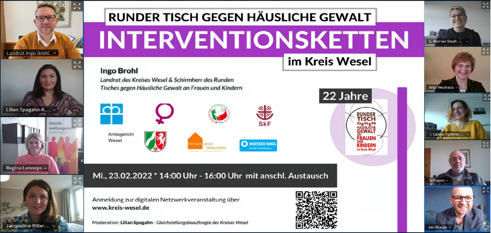 Screenshot Videokonferenz